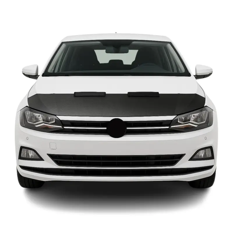 Wochenendangebot Haubenbra Steinschlagschutz Bonnet Bra für VW Polo 2017-2026 Carbon Optik Halb