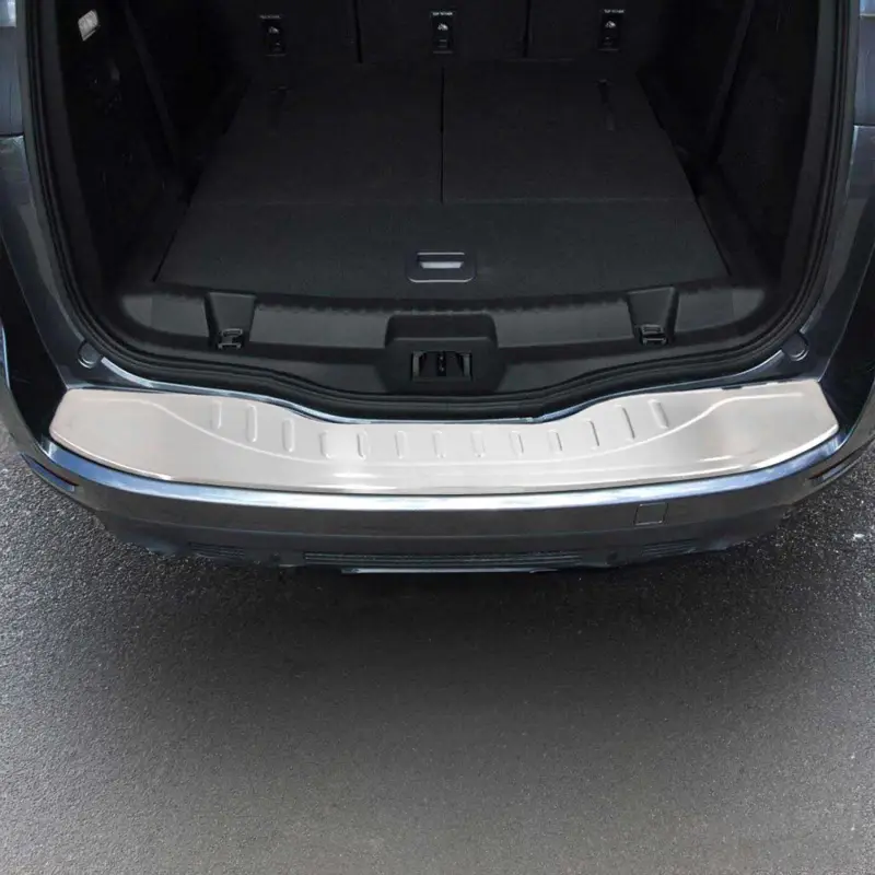 Zertifiziert Ladekantenschutz Stoßstangenschutz für Ford S-Max I 2006-2014 Edelstahl Chrom
