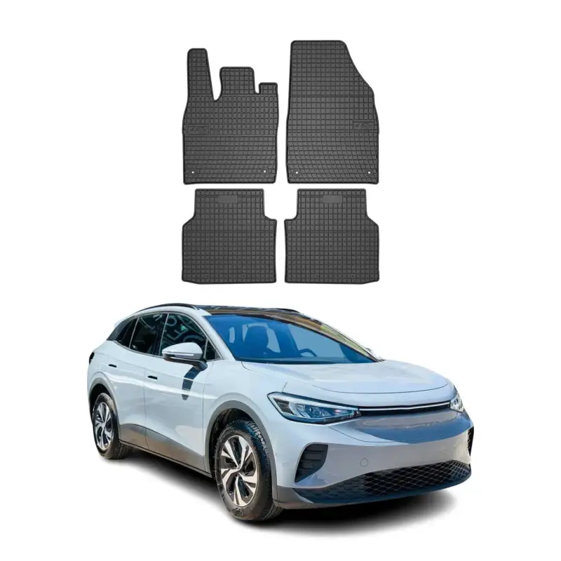 OMAC Gummi Fußmatten für VW ID.4 2021-2026 Automatten Gummi TPE Schwarz 4tlg Wochenendangebot