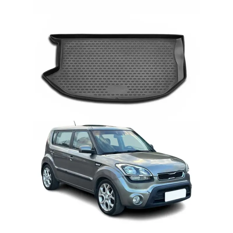 Angebot Kofferraummatte Kofferraumwanne für Kia Soul 2009-2014 Gummi TPE Schwarz