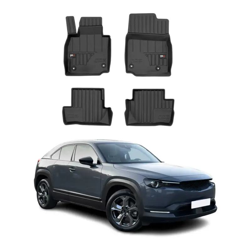 Top-Preis OMAC Gummi Fußmatten für Mazda MX-30 2021-2026 Premium TPE Automatten Schwarz 4x