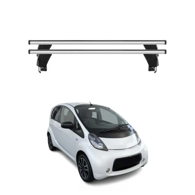 Neuheit Menabo Dachträger Grundtäger für Citroen C-Zero 2010-2020 50kg Alu Silber 2 tlg