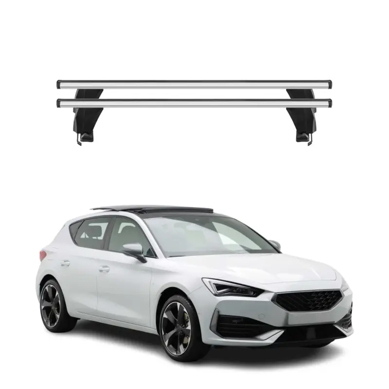 Finale Aktion Menabo Dachträger Grundtäger für Cupra Leon 2020-2026 50kg Alu Silber 2 tlg