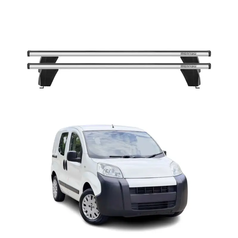 Neue Kollektion Menabo Dachträger Grundtäger für Citroen Nemo 2008-2017 75kg Alu Silber 2tlg