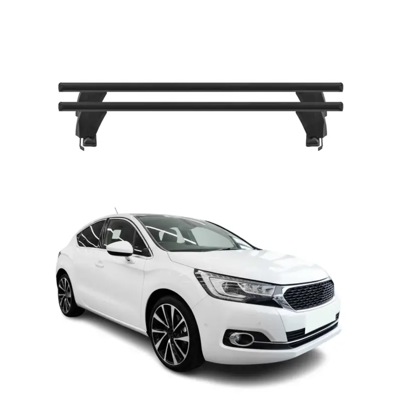 Expressversand Menabo Dachträger Grundtäger für DS4 Crossback 2015-2018 50kg Alu Schwarz 2 tlg