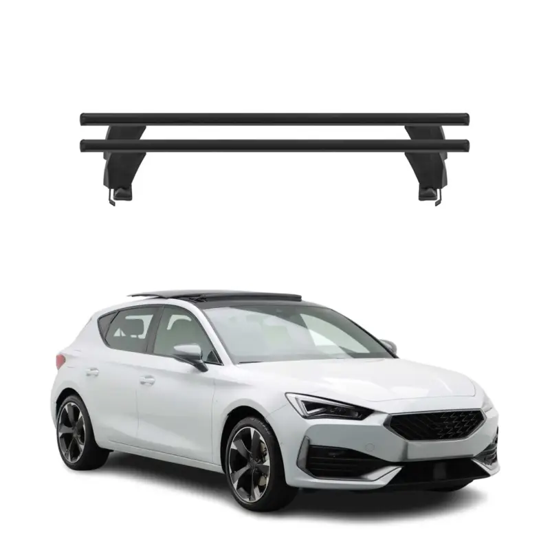Menabo Dachträger Grundtäger für Cupra Leon 2020-2026 50kg Alu Schwarz 2 tlg Begrenztes Angebot