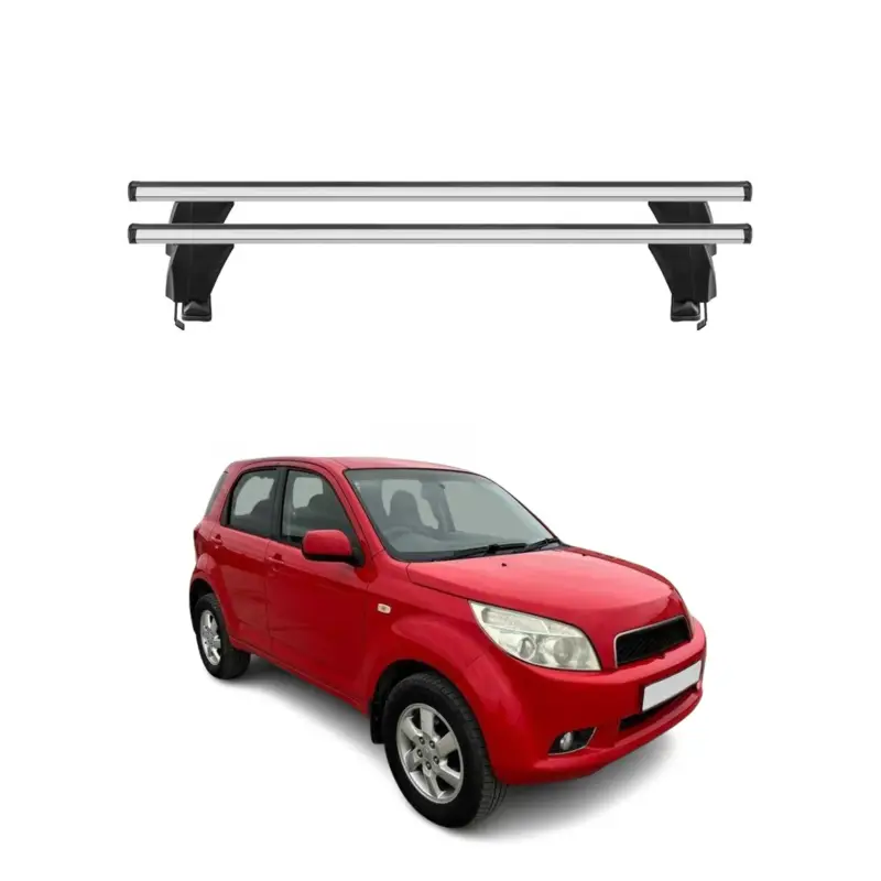 Bestseller Menabo Dachträger Grundtäger für Daihatsu Terios 2006-2017 50kg Alu Silber 2 tlg