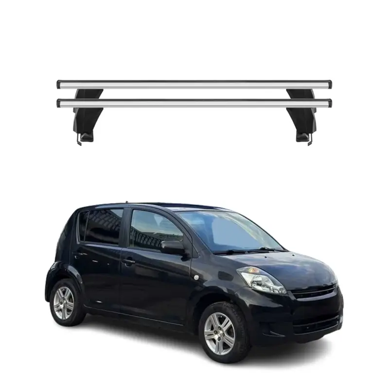 Top-Seller Menabo Dachträger Grundtäger für Daihatsu Sirion M300 2005-2010 50kg Alu Grau 2x