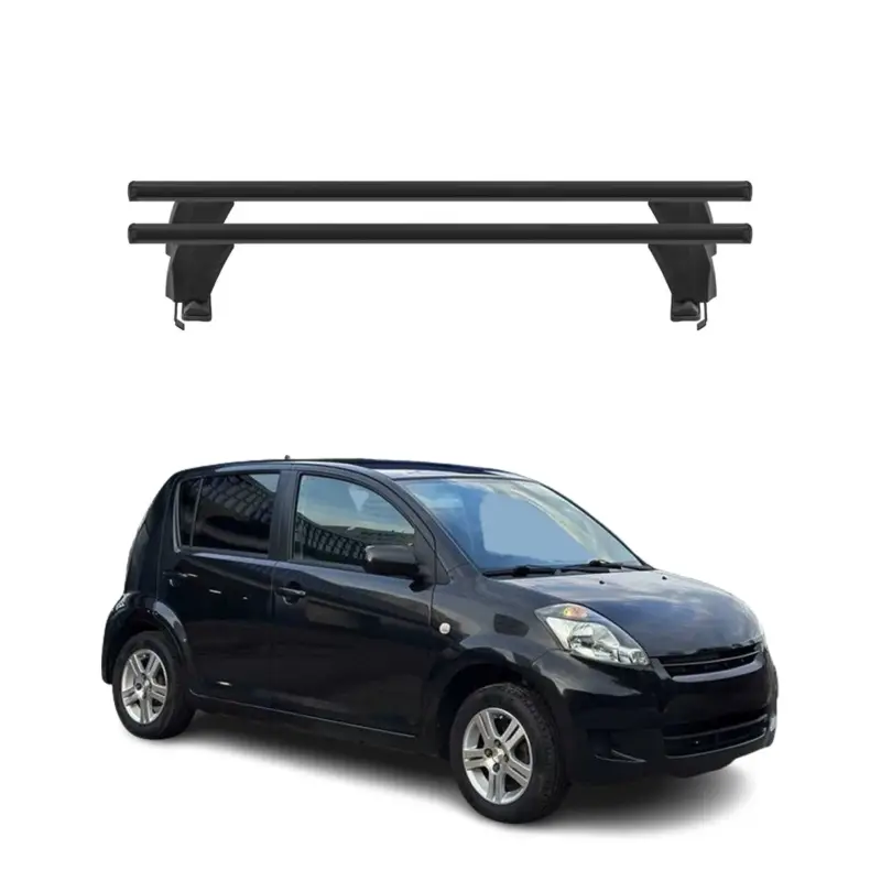 Sofort Bestellen Menabo Dachträger Grundtäger für Daihatsu Sirion M300 2005-2010 50kg Alu Schwarz