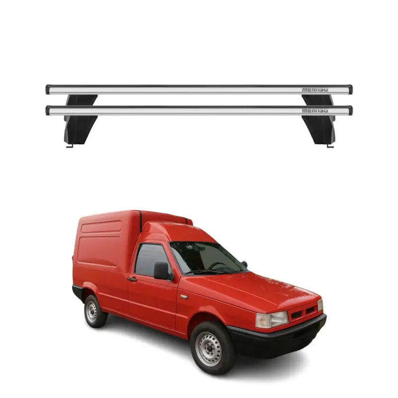 Solange Der Vorrat Reicht Menabo Dachträger Grundtäger für Fiat Fiorino 1987-2007 75kg Alu Silber 2 tlg