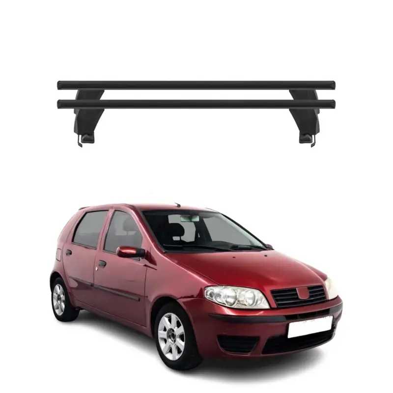 Heißes Angebot Menabo Dachträger Grundtäger für Fiat Punto 1999-2007 50kg Alu Schwarz 2 tlg