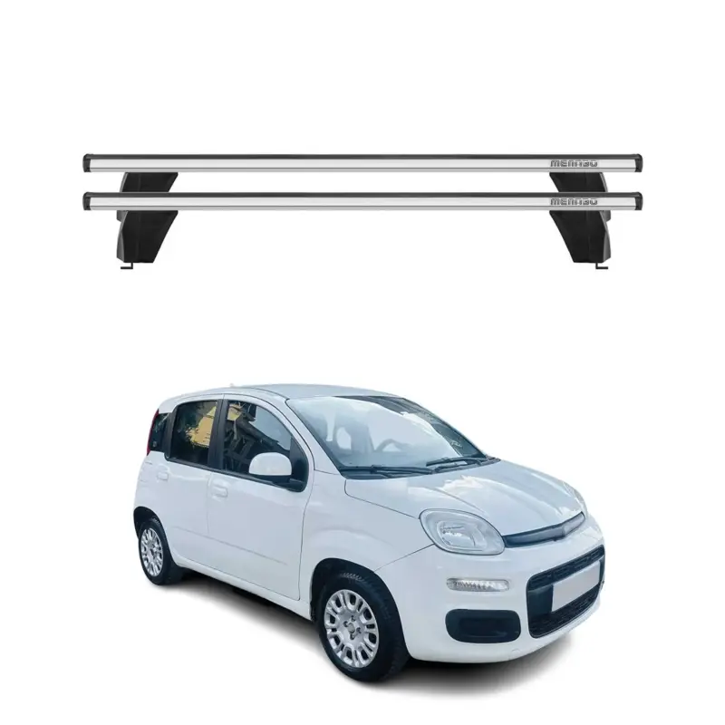 Sonderaktion Menabo Dachträger Grundtäger für Fiat Panda 2012-2026 75kg Alu Silber 2 tlg
