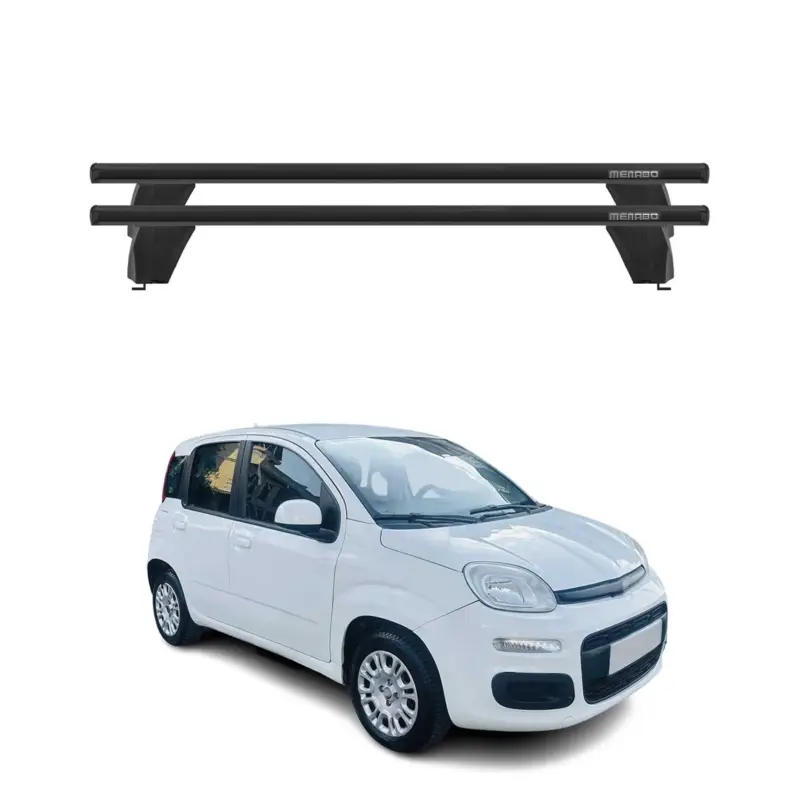 Sonderangebot Menabo Dachträger Grundtäger für Fiat Panda 2012-2026 75kg Alu Schwarz 2 tlg