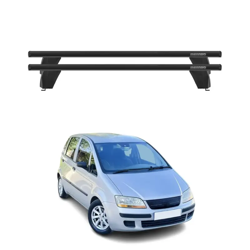 Schnäppchen Menabo Dachträger Grundtäger für Fiat Idea 2003-2012 75kg Alu Schwarz 2 tlg