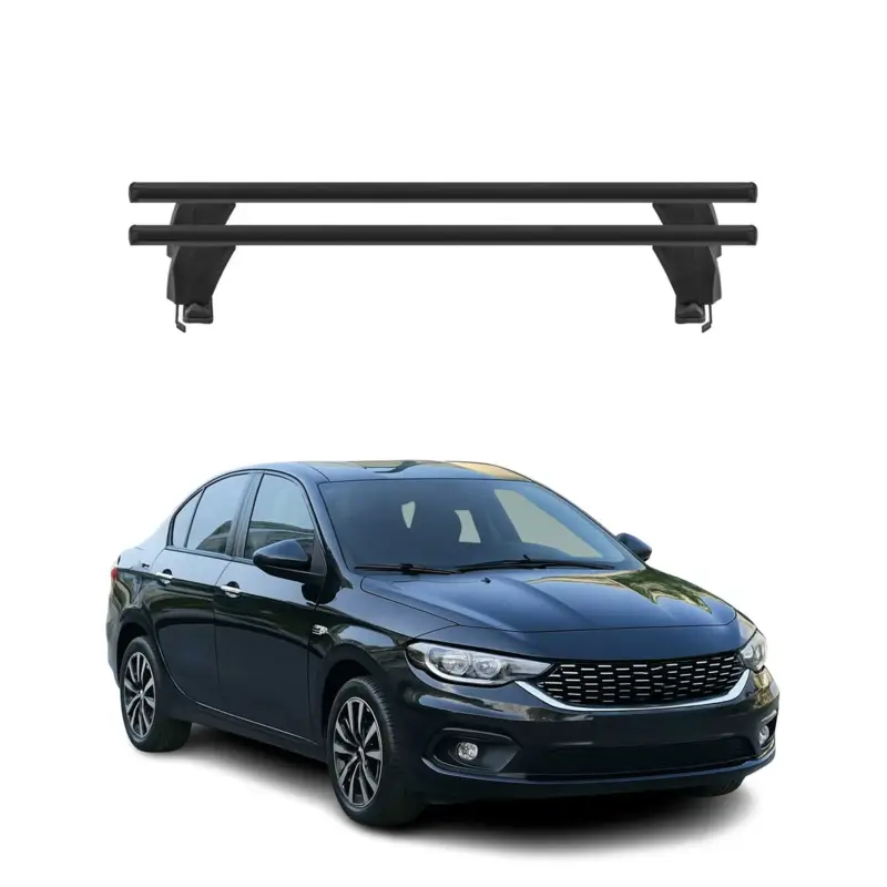 Beliebt Menabo Dachträger Grundtäger für Fiat Tipo 2015-2020 Pre-FL 50kg Alu Schwarz 2x