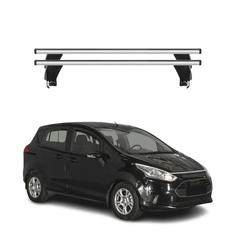 Menabo Dachträger Grundtäger für Ford B-Max 2012-2017 50kg Alu Silber 2 tlg Knallerangebot