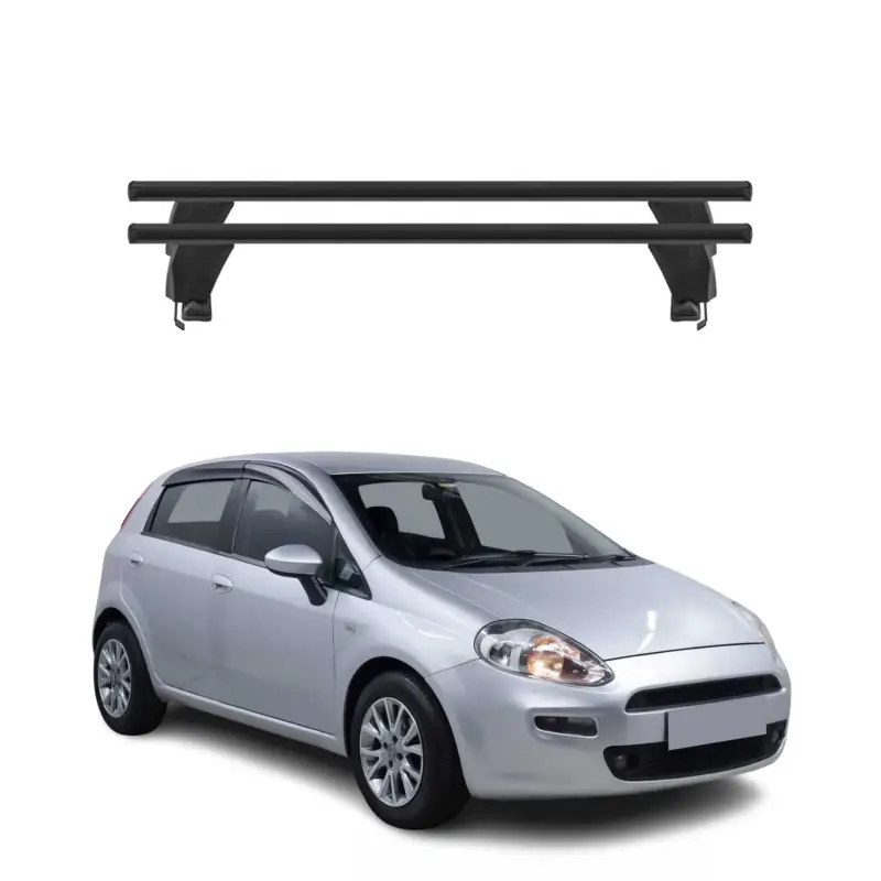 Knallerangebot Menabo Dachträger Grundtäger für Fiat Punto mk3 2012-2018 3tür 50kg Alu Schwarz