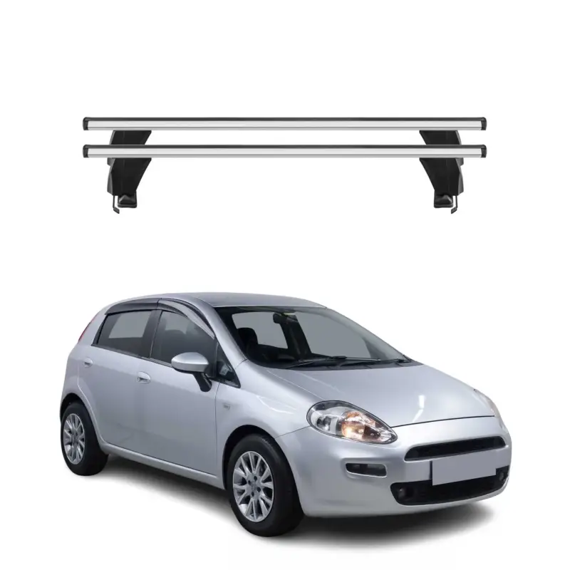 Direktkauf Menabo Dachträger Grundtäger für Fiat Punto mk3 2012-2018 5tür 50kg Alu Grau 2x