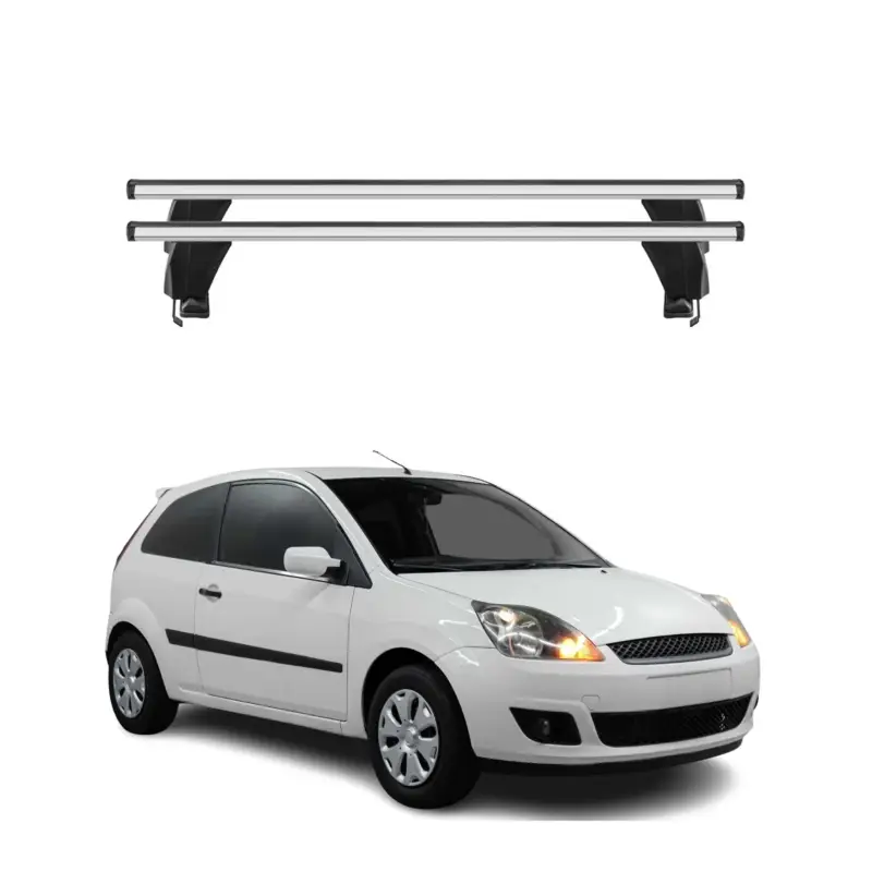 Menabo Dachträger Grundtäger für Ford Fiesta 2002-2008 3tür 50kg Alu Silber 2x Sofort Bestellen