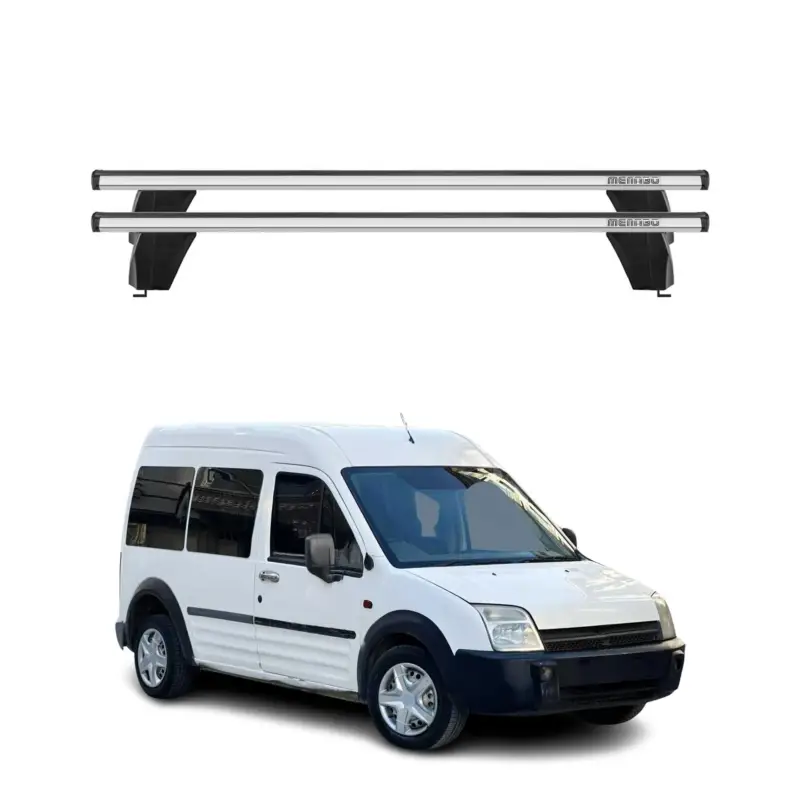 Menabo Dachträger Grundtäger für Ford Connect Transit 2002-2013 75kg Alu Grau 2x Super-Preis