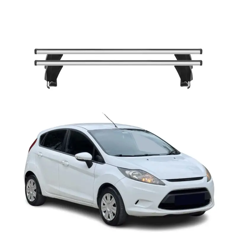 Mega-Angebot Menabo Dachträger Grundtäger für Ford Fiesta 2008-2013 ABE Aluminium Silber 2tlg