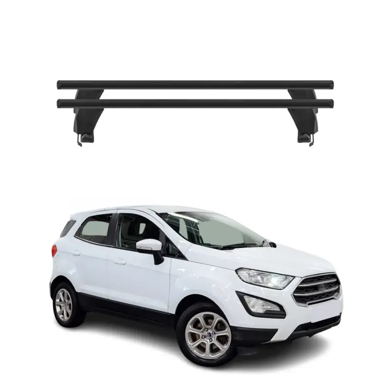 Rabatt Menabo Dachträger Grundtäger für Ford Ecosport 2017-2024 ABE Alu Schwarz 2x