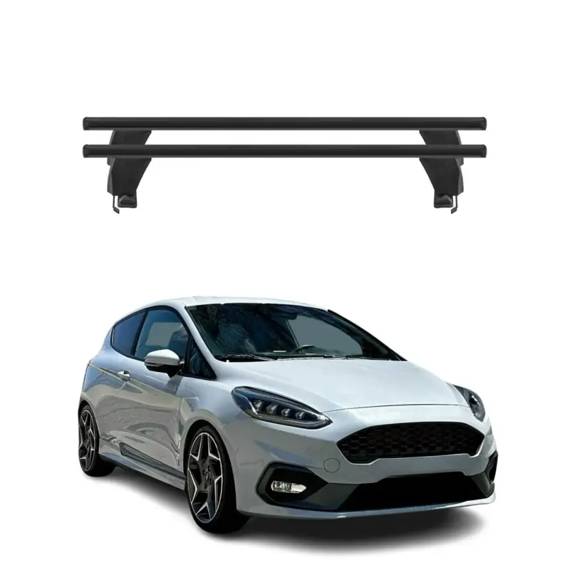Menabo Dachträger Grundtäger für Ford Fiesta ST-Line 2018-2023 50kg Alu Schwarz Markenprodukt