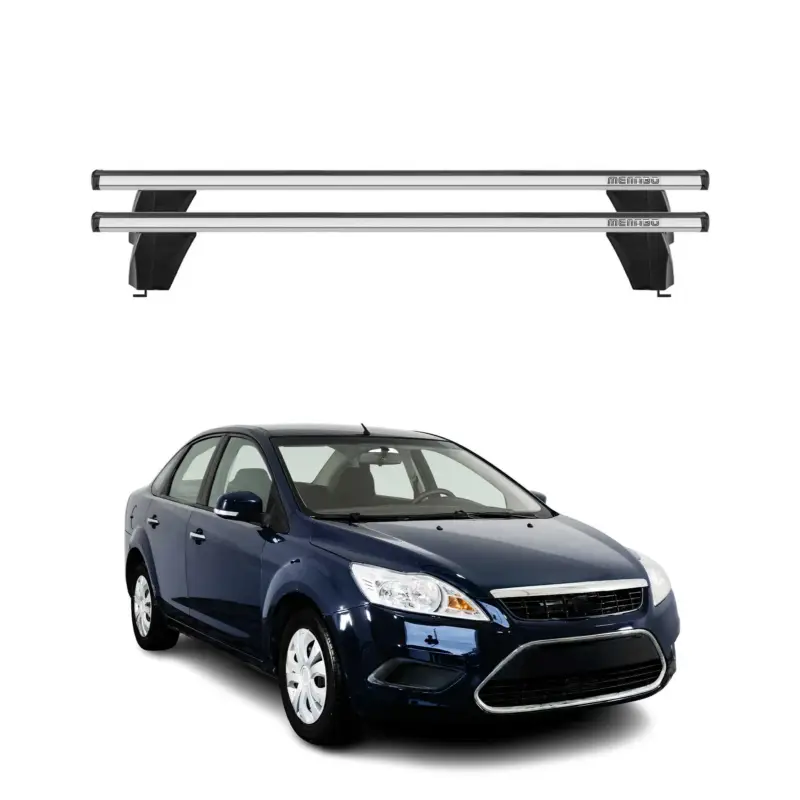 Menabo Dachträger Grundtäger für Ford Focus 2004-2011 75kg Alu Silber 2 tlg Meistverkauft