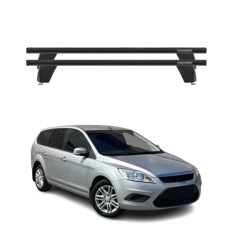 Kracherpreis Menabo Dachträger Grundtäger für Ford Focus Turnier 2004-2011 75kg Alu Schwarz