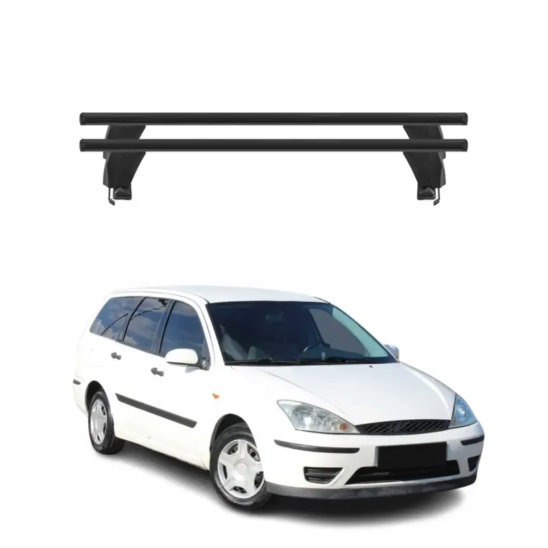 Kracherpreis Menabo Dachträger Grundtäger für Ford Focus Turnier 1998-2005 50kg Alu Schwarz