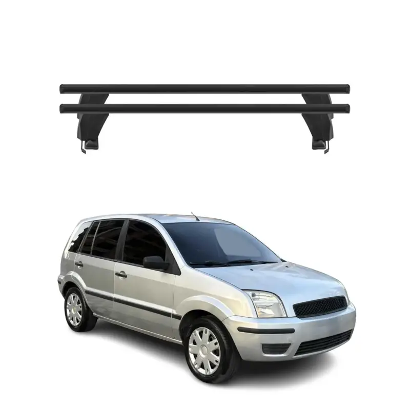 Jetzt Kaufen Menabo Dachträger Grundtäger für Ford Fusion 2002-2012 50kg Alu Schwarz 2 tlg