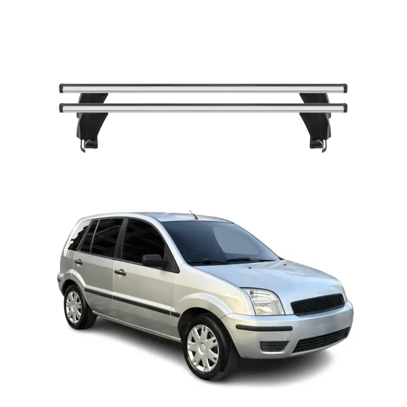 Saisonangebot Menabo Dachträger Grundtäger für Ford Fusion 2002-2012 50kg Alu Silber 2 tlg