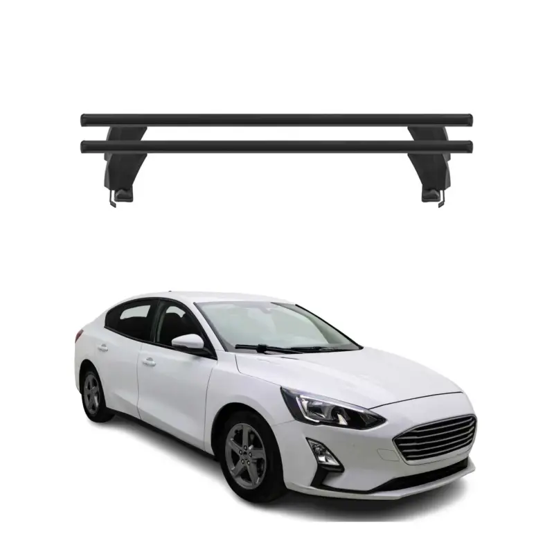 Top-Seller Menabo Dachträger Grundtäger für Ford Focus 2018-2025 50kg Alu Schwarz 2 tlg