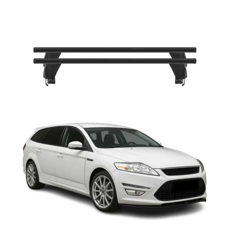 Finale Aktion Menabo Dachträger für Ford Mondeo Liftback Turnier 2007-2014 50kg Schwarz Alu 2x