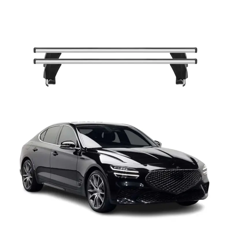 Direkt Vom Hersteller Menabo Dachträger Grundtäger für Genesis G70 2018-2026 50kg Alu Silber 2 tlg