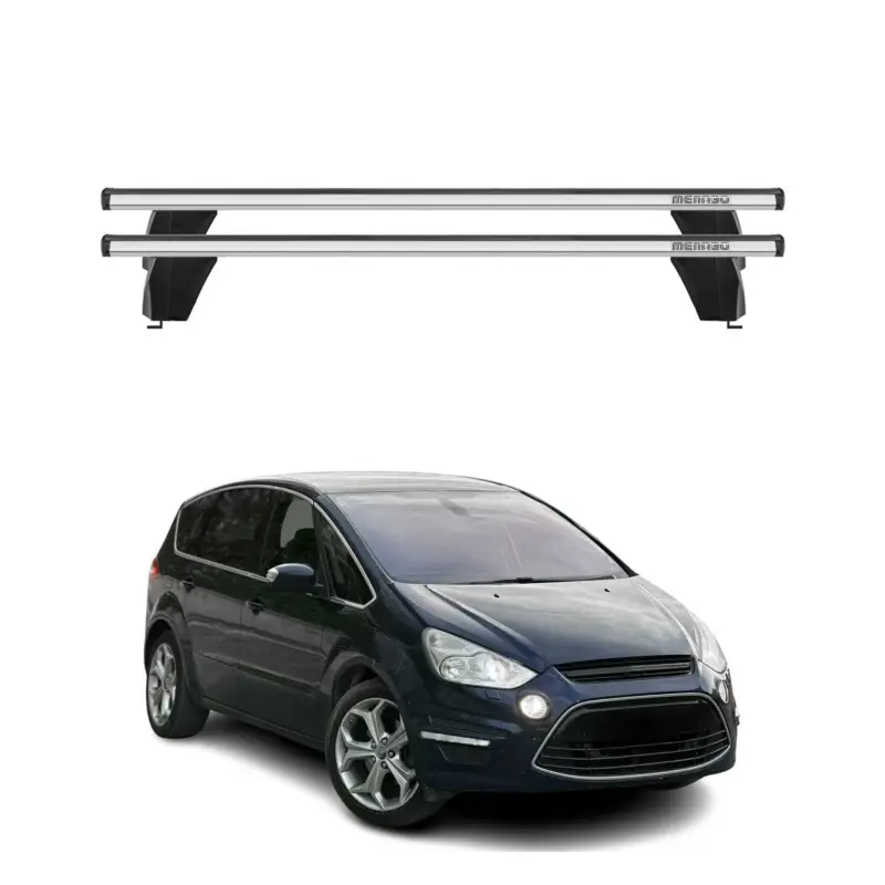 Neue Kollektion Menabo Dachträger Grundtäger für Ford S-Max 2006-2014 75kg Alu Silber 2 tlg