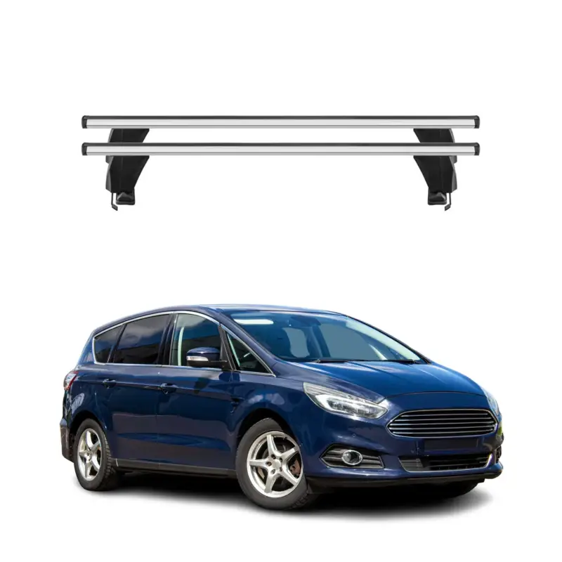 Online Kaufen Menabo Dachträger Grundtäger für Ford S-Max 2015-2019 50kg Alu Silber 2 tlg