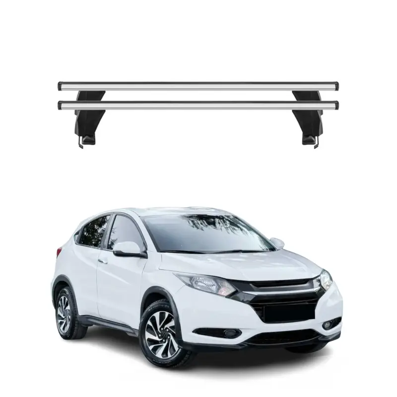 Menabo Dachträger Grundtäger für Honda HR-V 2015-2021 50kg Alu Silber 2 tlg Neuheit