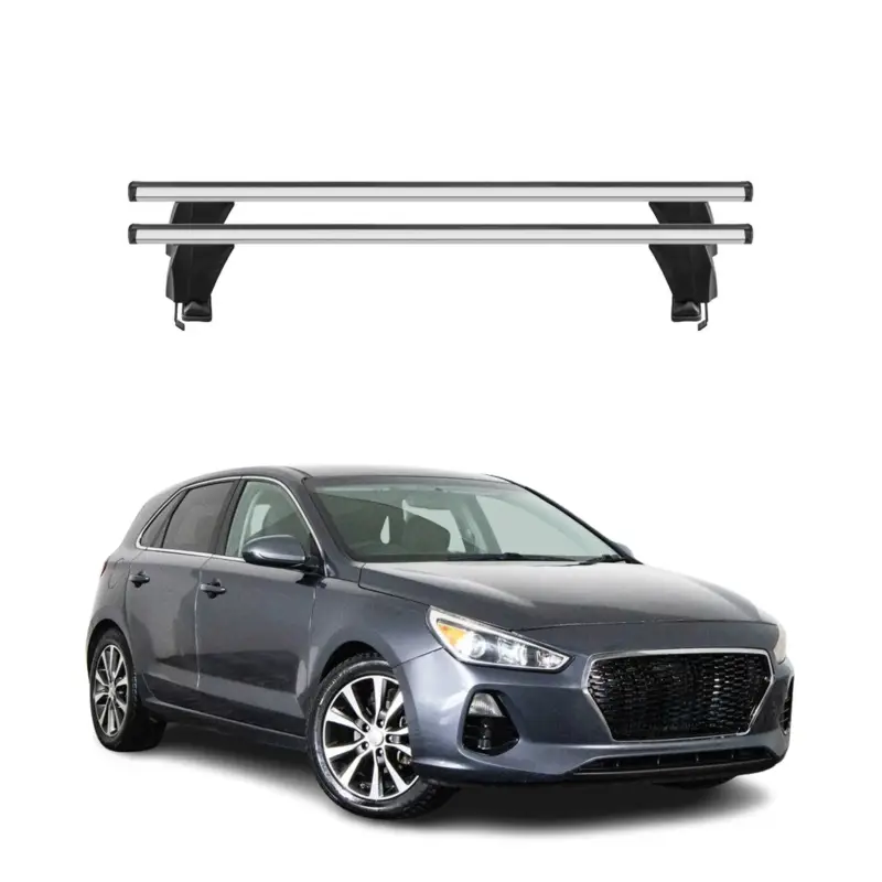 Sofort Bestellen Menabo Dachträger Grundtäger für Hyundai Elantra GT 2017-2020 50kg Alu Silber 2x