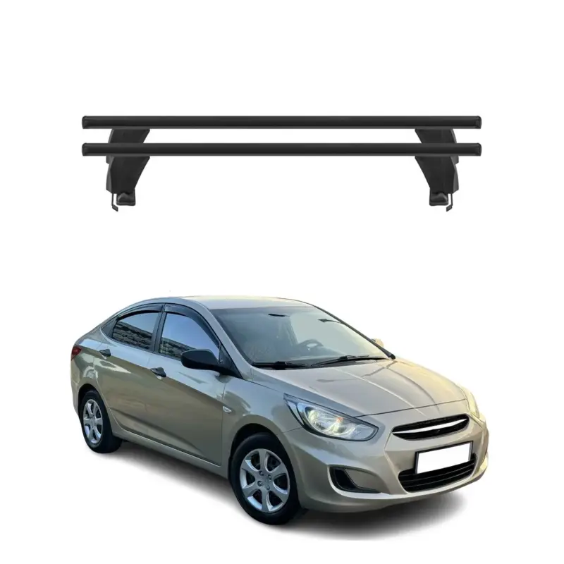 Sale Menabo Dachträger Grundtäger für Hyundai Accent Limo 2010-2017 50kg Alu Schwarz