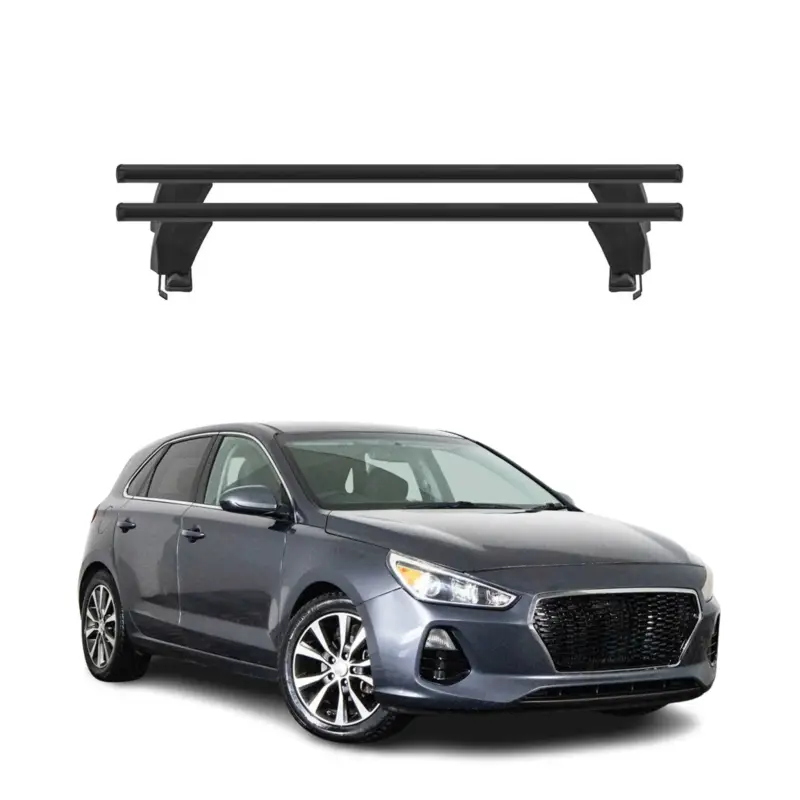 Meistverkauft Menabo Dachträger Grundtäger für Hyundai Elantra GT 2017-2020 50kg Alu Schwarz