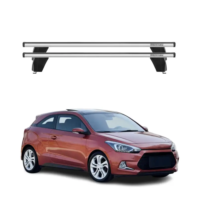 Beliebt Menabo Dachträger Grundtäger für Hyundai i20 Coupé 2015-2020 75kg Alu Silber 2x