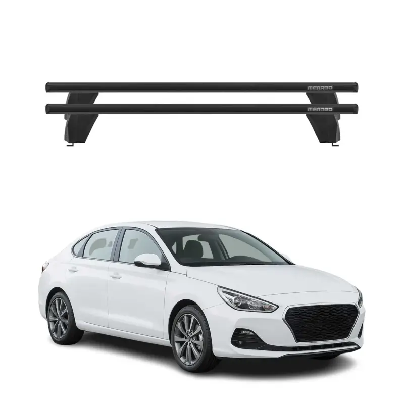 Schnäppchen Menabo Dachträger Grundtäger für Hyundai i30 Fastback 2018-2023 75kg Alu Schwarz