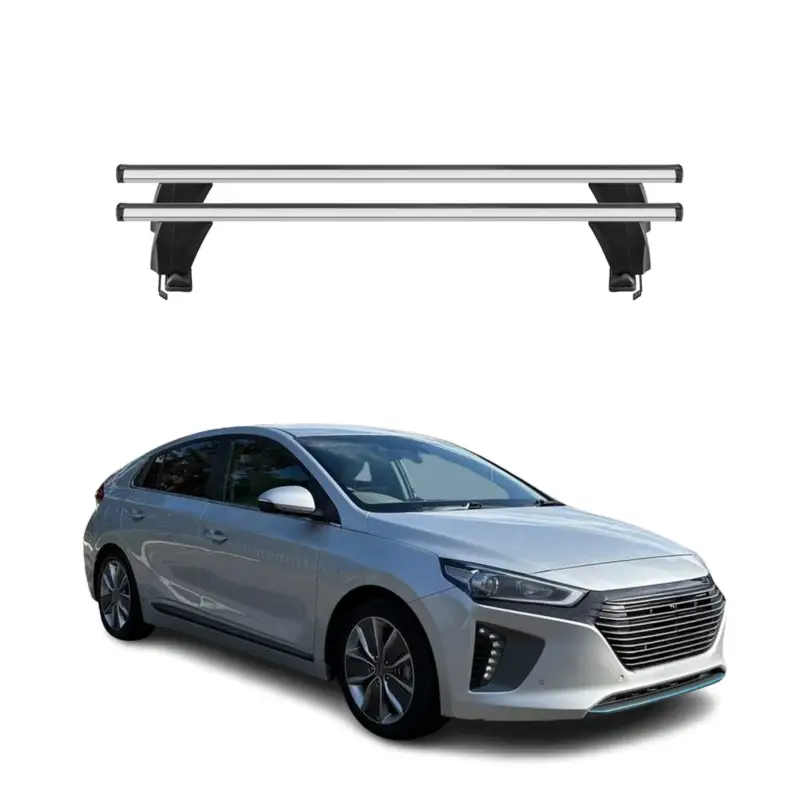 Top-Angebot Menabo Dachträger Grundtäger für Hyundai Ioniq 2017-2022 50kg Alu Silber 2 tlg