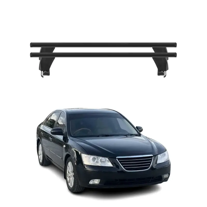 Preisknaller Menabo Dachträger Grundtäger für Hyundai Sonata mk6 2009-2014 50kg Alu Schwarz