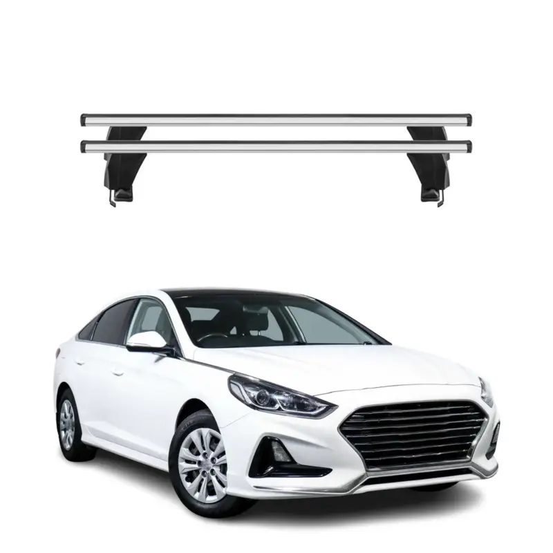 Menabo Dachträger Grundtäger für Hyundai Sonata mk7 2014-2019 50kg Alu Silber 2x Sonderaktion