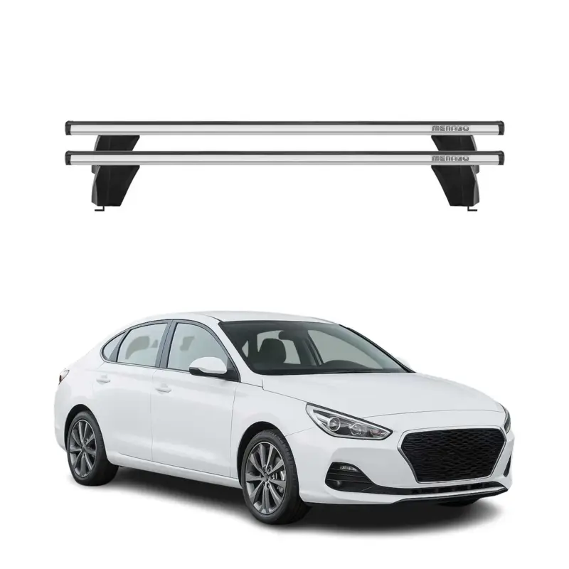 Top-Angebot Menabo Dachträger Grundtäger für Hyundai i30 Fastback 2018-2023 75kg Alu Grau 2x