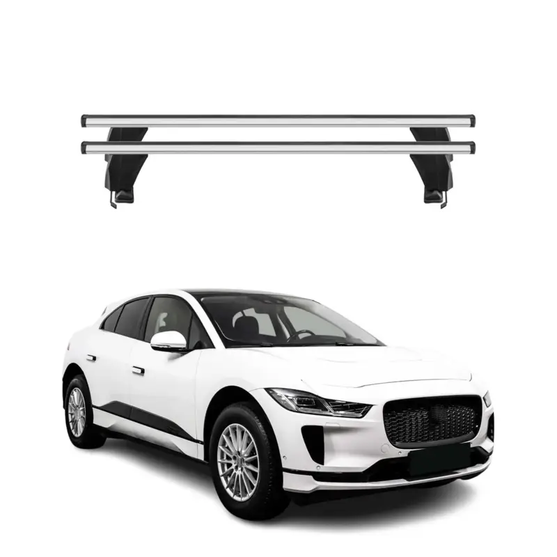 Menabo Dachträger Grundtäger für Jaguar I-Pace 2018-2024 50kg Alu Silber 2 tlg Top-Angebot