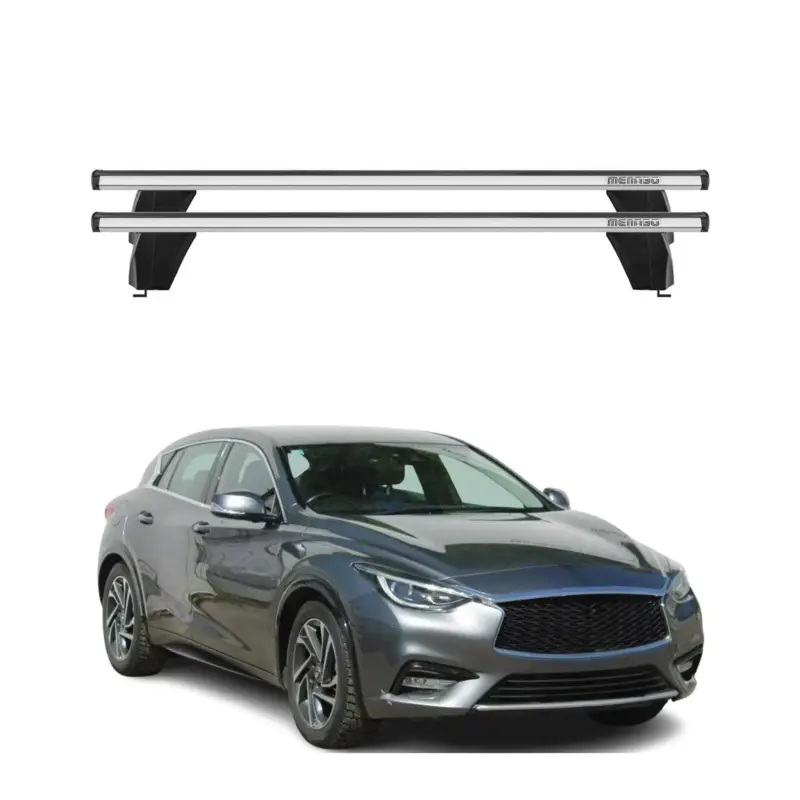 Menabo Dachträger Grundtäger für Infiniti Q30 2015-2019 75kg Alu Silber 2tlg Direktkauf