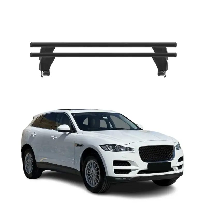 Direktkauf Menabo Dachträger Grundtäger für Jaguar F-Pace 2016-2025 50kg Alu Schwarz 2 tlg